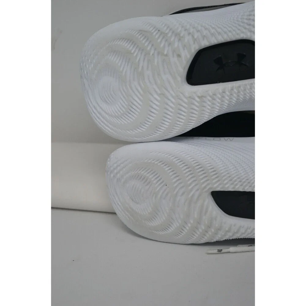 Under Armour Curry 8 FLOW White Patent 3024785-111 Sz M 10.5 W12 Basketball Shoe